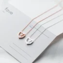 Modian Rose Gold Color Geometric Heart Choker Necklace Charm Sexy 100% 925 Sterling Silver Pendant For Women Party Jewelry Gift