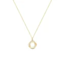 Fashion Cross Rotating 925 Sterling Silver Pendant Chain 14k Gold Plated Necklace Gold Necklace for Women Fine Jewelry