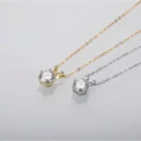 AnuJewel 1ct 3ct 5ct D Color Moissanite Diamond Top Quality 18K Gold Plated Pendant Necklace Fine Jewelry Gifts Wholesale