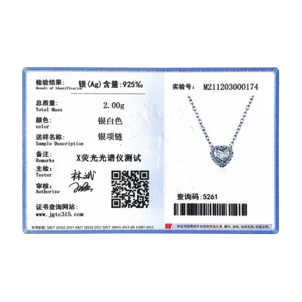 Modian Real 925 Sterling Silver Clear CZ Heart Pendant Necklace for Women Chain Fashion Wedding Statement Jewelry Accessories - Image 5