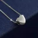 Popular 925 Sterling Silver Heart Necklace For Women Fine Jewelry Wedding Party Birthday Gift