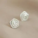 REETI 925 sterling silver rose Stud Earrings for Women Elegant Wedding Jewelry pendientes mujer moda 2019 Brincos