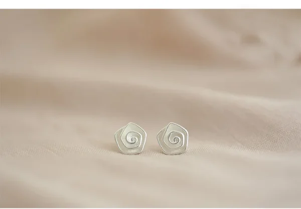 REETI 925 sterling silver rose Stud Earrings for Women Elegant Wedding Jewelry pendientes mujer moda 2019 Brincos - Image 5