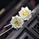 925 sterling silver Long Flower Earrings For Women Elegant Lady Prevent Allergy New Design Fashion Jewelry