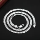 20-60cm 925 sterling Silver luxury brand design noble Necklace Chain For Woman Men Fashion Wedding Engagement Jewelry