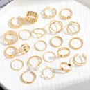 22 Piece Set of Love Butterfly Ring Opening Multi Joint Ring Set