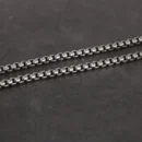 Genuine 925 Sterling Silver Jewelry Round Box Chain Thickened All-match Necklace for Men and Women Retro 22 24 26 28 30 Inch