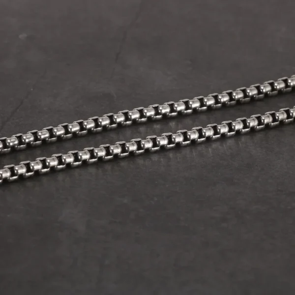 Genuine 925 Sterling Silver Jewelry Round Box Chain Thickened All-match Necklace for Men and Women Retro 22 24 26 28 30 Inch - Image 4