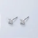 New Fashion Flower Stud Earrings For Women Cute Crystal Zircon Mini Piercing Cartilage Helix Ear Ring Aesthetic Jewelry Gifts