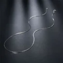 925 sterling silver necklace women, silver fashion jewelry Snake Chain 1mm Necklace 16 18 20 22 24"