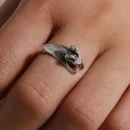 New hot selling alloy mouse ring with adjustable animal ring in Europe and America