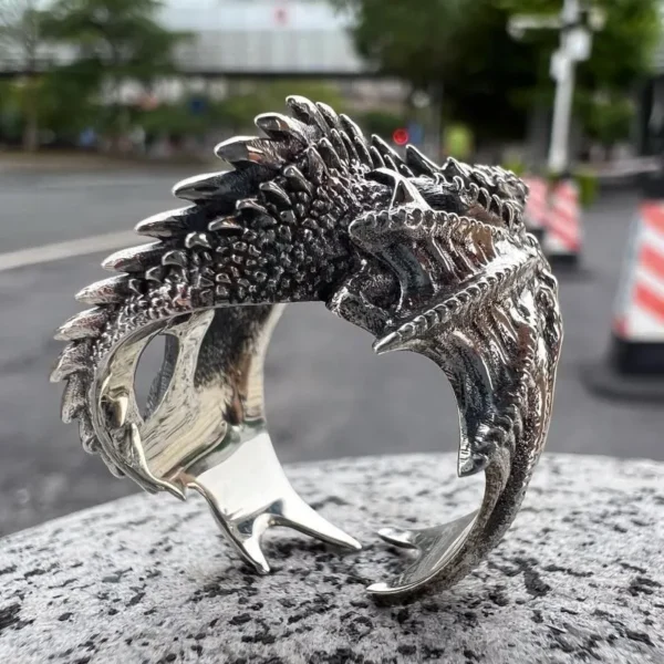 Dragon Rings Gothic Punk Style Pterosaur Wings Opening Adjustable  Rings Vintage Jewelry Accessories Gifts - Image 2