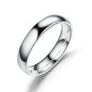 Simple 6mm Titanium Ring Women Men Prevent Allergy High Polished Wedding Rings Stainless Steel Couple Finger Jewelry Gifts