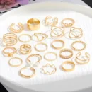 22 Piece Set of Love Butterfly Ring Opening Multi Joint Ring Set