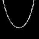 925 Sterling Silver Necklace 16/18/20/22/24 inches fine 1.5MM Box chain For Women top quality Fashion Jewelry Christmas Gifts