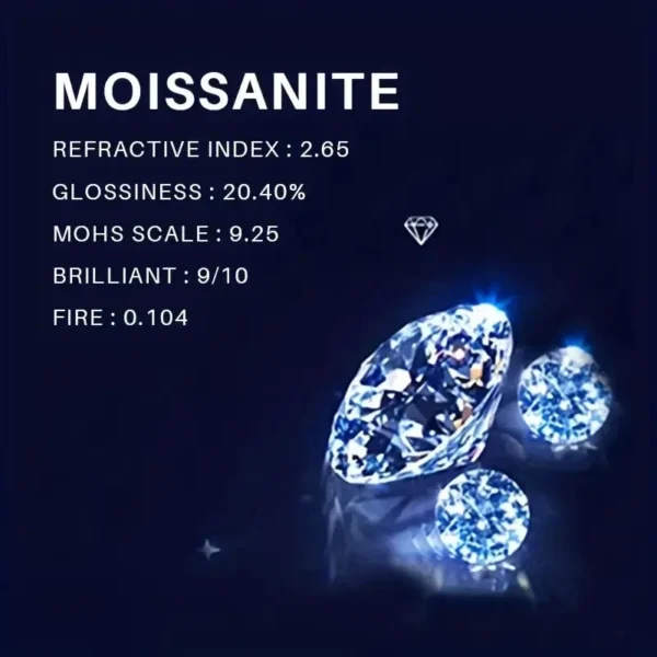 1Carats Moissanite Ring 925 Sterling Silver For Man and Women Suitable For Daily Wear and Gift For Engagement Wedding Ring - Image 4