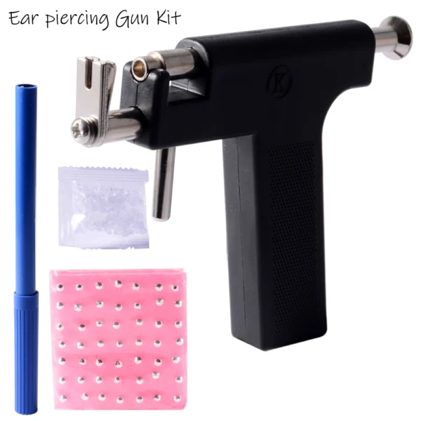 Professional Ear Piercing Gun Tool Set 98pcs Ear Studs Steel Ear Nose Navel Body Piercing Gun Unit Tool Kit Safety Pierce Tool - Image 3