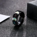 Temperature Ring Titanium Steel Mood Emotion Feeling Intelligent Temperature Sensitive Ring for Women Men Waterproof Jewelry