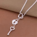 Promotional 925 Sterling Silver Charms Necklace High-quality Jewelry Exquisite Fashion Women Classic Cute Wedding 45CM