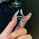 Women Gothic Open Snake Ring Adjustable Animal Rings Reptile Fashion Punk Personality Jewelry Accessories Jewellery Tentacles